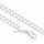 Panzerarmband aus Sterling-Silber 925 mit diamantierten Kanten