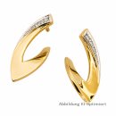 Ohrstecker Gold 333 mit Zirkonia | ca. 20 × 9 mm