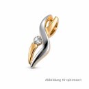 Eleganter mehrfarbiger Anhänger aus poliertem Gold...