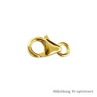 Karabiner für Charms 375 Gelbgold 11mm