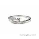 Damenring aus 585 Weißgold mit 12 Brillanten,...