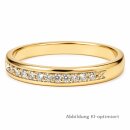 Memoirering aus 585 Gelbgold mit 8 natürlichen...