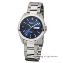 Regent Herrenuhr Saphirglas Wochentag Datum blaues...