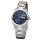 Regent Herrenuhr Saphirglas Wochentag Datum blaues Ziffernblatt 10 Bar - F-526