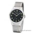 Regent Herrenuhr Edelstahl Zugband Ziffernblatt Schwarz...