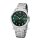 Regent Herrenuhr Edelstahl Ziffernblatt grün Datum 10 Bar - F-1422