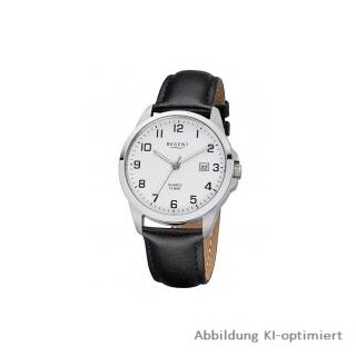 Regent Herrenuhr F-1007 – klassischer Zeitmesser mit Lederarmband und klarer Zifferblattgestaltung