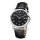 Regent Herrenuhr F-1008 – klassische Quarzuhr mit schwarzem Zifferblatt und Lederarmband