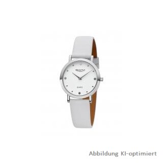 Regent Damenuhr modere Damenuhr Lederarmband weiß 3 Bar BA-752