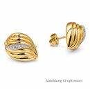 Ohrstecker 585 Gold mit Diamanten – zweifarbig,...