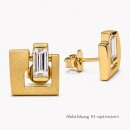 Ohrstecker 333 Gelbgold mit Zirkonia im Baguetteschliff...