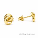 Ohrstecker Gelbgold – polierte Knotenform