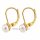 Ohrringe aus 333 Gelbgold mit Akoya-Zuchtperlen – ca. 5,5–6 mm