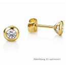 Ohrstecker 585 Gelbgold mit Zirkonia – klassisch...