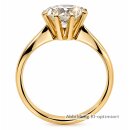 Solitärring Gold 585 mit großem Zirkonia...