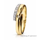 Damenring mit drei Diamaten Gold 585 Ringweite 56