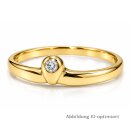 Damenring 333 Gold mit Zirkonia – poliert –...