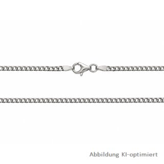 Panzerkette 925 Sterling-Silber rhodiniert – ca. 55 cm, 3 mm