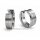 Titan Klappcreolen titanfarben – ca. 15 x 5 mm