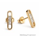 Ohrstecker 925 Sterling-Silber vergoldet mit Zirkonia...