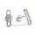 Ohrstecker 925 Sterling-Silber rhodiniert mit Zirkonia – ca. 13 x 3 mm