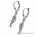 Ohrpendel 925 Sterling-Silber rhodiniert mit Zirkonia...