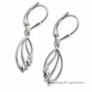 Ohrpendel 925 Sterling-Silber rhodiniert mit Zirkonia...