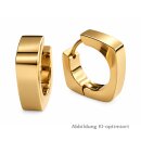 Titan Klappcreolen goldfarben – ca. 16 x 5 mm