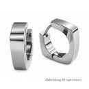Titan Klappcreolen titanfarben – ca. 16 x 5 mm