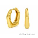 Klappcreolen 925 Sterling-Silber goldfarben PVD – ca. 15,5 mm, 3,5 mm breit