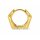 Klappcreolen 925 Sterling-Silber goldfarben PVD – ca. 15,5 mm, 3,5 mm breit