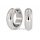 Titan Klappcreolen poliert – silberfarben – ca. 20 x 6 mm