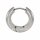 Titan Klappcreolen poliert – silberfarben – ca. 20 x 6 mm