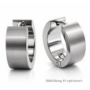 Titan Klappcreolen mattiert & poliert – 15 mm...