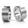Titan Klappcreolen mattiert & poliert – 15 mm – 6 mm breit