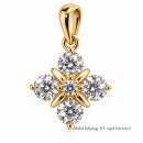 Kettenanhänger 925 Sterling Silber vergoldet mit...
