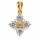 Kettenanhänger 925 Sterling Silber vergoldet mit Zirkonia – ca. 19 × 12 mm