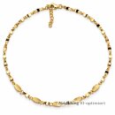 Damen Collier 925 Sterling Silber vergoldet –...