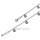 925 Sterling Silber Armband mit Brillantschliff-Plättchen – 18 + 2 cm