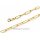 Damen Armband 925 Sterling-Silber vergoldet – moderne Gliederkette 19 cm
