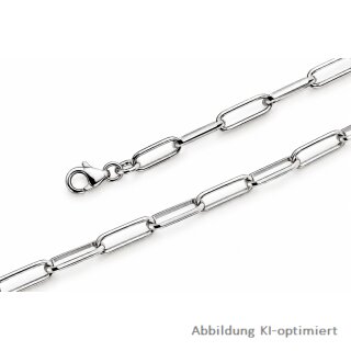 Damen Armband 925 Sterling-Silber rhodiniert – moderne Gliederkette 19 cm