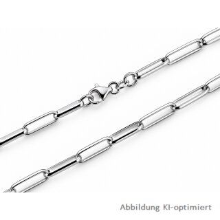 Damen Halskette 925 Sterling-Silber rhodiniert – moderne Gliederkette 45 cm