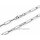 Damen Halskette 925 Sterling-Silber rhodiniert – moderne Gliederkette 45 cm
