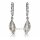 Elegante Ohrpendel aus 925 Sterling Silber mit Zirkonia – mattiert & poliert