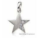 Stern-Anhänger aus 925 Sterling Silber mit Zirkonia...