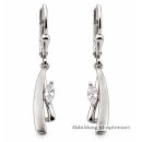 Ohrpendel 925 Sterling-Silber rhodiniert mit Zirkonia...