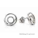 Filigrane Ohrstecker aus 925 Sterling-Silber mit Zirkonia...