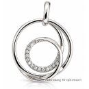 Kringel-Anhänger 925 Sterling-Silber mit Zirkonia...