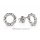 Gedrehte Ohrstecker 925 Sterling-Silber mit Zirkonia – ca. 6 mm