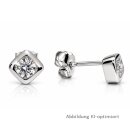 Ohrstecker Rautenform mit Zirkonia – 925...